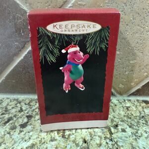 1994 Hallmark Keepsake Barney The Dinosaur Ornament Like New w/ Original Box